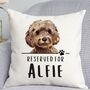 Reserved For Brown Cockapoo Cushion, thumbnail 1 of 2