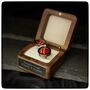 Personalised Cricket Ball Leather Cufflinks, thumbnail 2 of 11