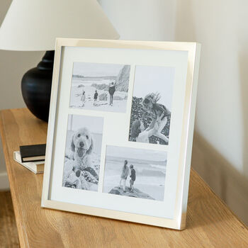 Classic Four Aperture Square Silver Plated Photo Frame, 4 of 4