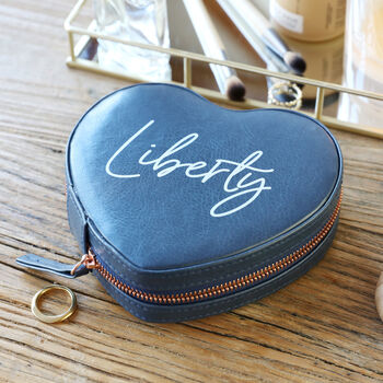 Personalised Heart Travel Jewellery Case, 4 of 11