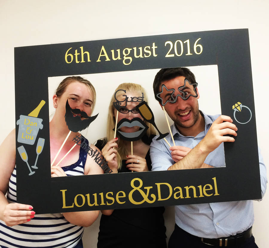 personalised photo booth props