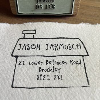 Personalised Address Stamp ~ House, 3 of 9