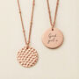 Hammered Disc Hidden Message Necklace, thumbnail 10 of 11