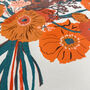 Orange Flower Riso Print, thumbnail 4 of 4