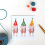 Three Pigs In Hats Birthday Card, thumbnail 2 of 2