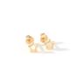 Kids Yellow Gold Mother Of Pearl Studs, thumbnail 4 of 6