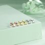 Sterling Silver Internally Threaded Tiny Star Stud Earrings, thumbnail 1 of 11