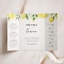 Lemon Gatefold Wedding Invitations, thumbnail 1 of 5