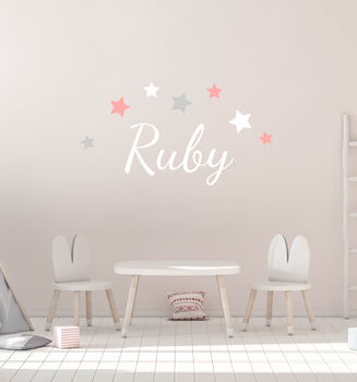 Star Name Fabric Wall Stickers, 2 of 7