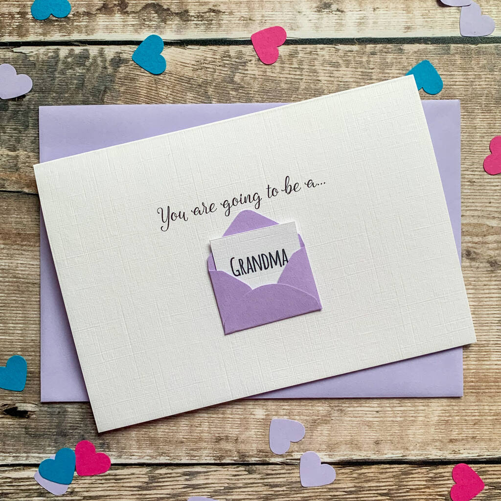 Personalised Baby Reveal Card By Ruby Wren Designs