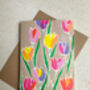 Tulips Floral Mother's Day Card, thumbnail 4 of 8