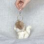 Adorable Plush Animal Keyring – Cat And Dog Bag Charms, thumbnail 8 of 9