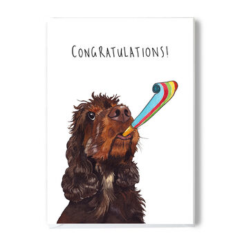 Congratulations Cocker Spaniel Card, 2 of 2