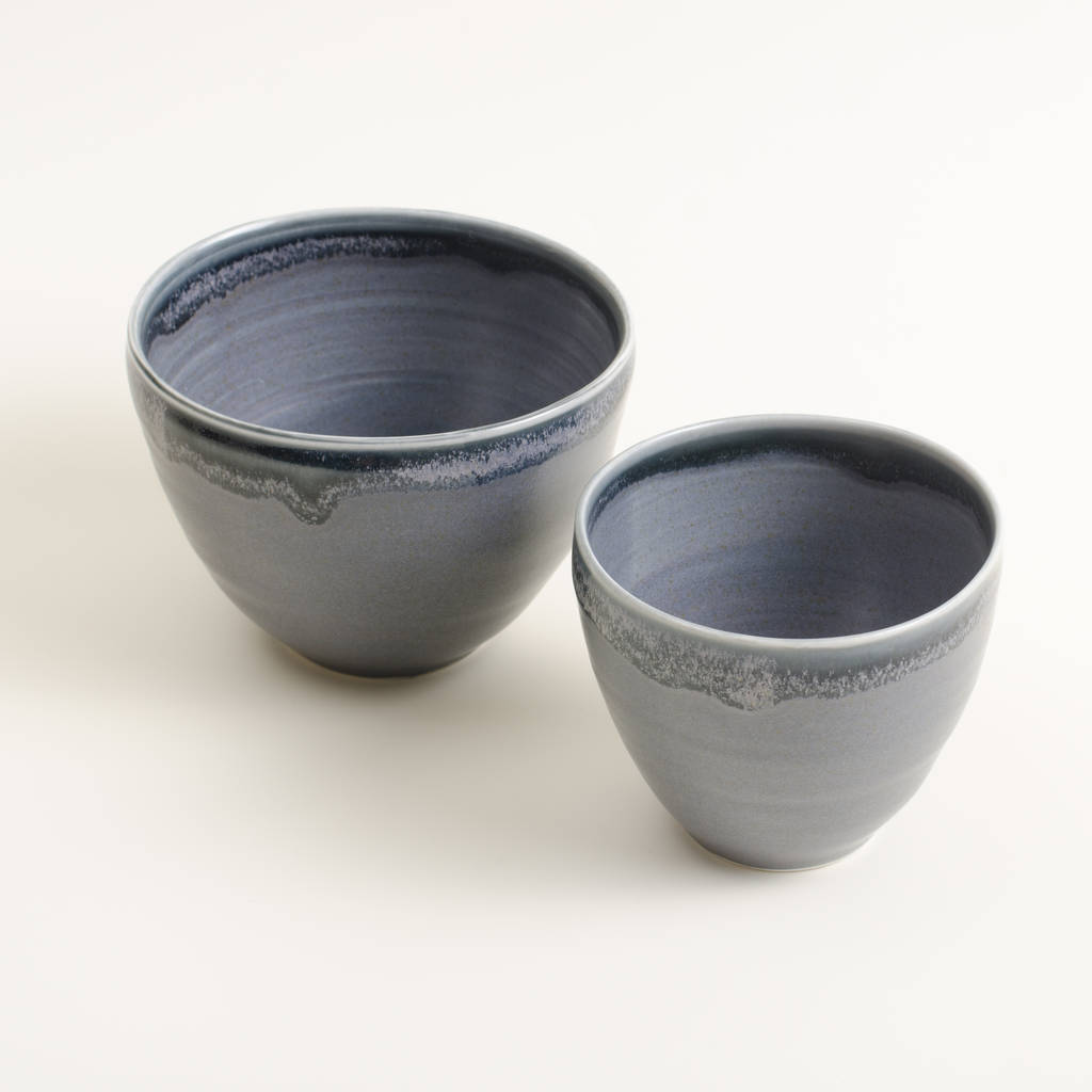 Tactile Handmade Reactive Glaze Bowl, 1 of 2