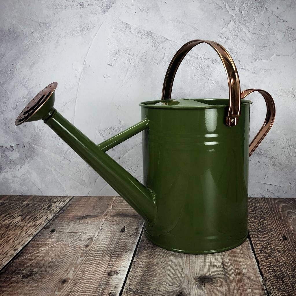 Heritage Green And Copper Watering Can By Garden Selections