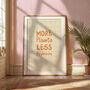 More Plants, Less Problems Typography Art Print, thumbnail 3 of 3