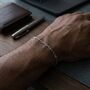 Paperclip Chain Silver Bracelet, thumbnail 3 of 10