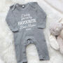 Daddy You're My Favourite Personalised Babygrow, thumbnail 8 of 9