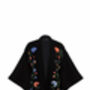 Regal Floral And Bird Embroidery Velvet Luxury Kimono, thumbnail 7 of 7