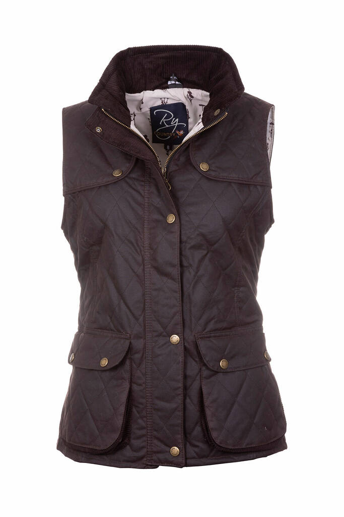 waxed gilet ladies