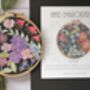 Nicotiana Flowers Embroidery Kit, thumbnail 4 of 10