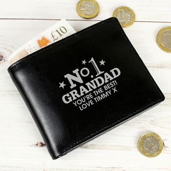 Personalised Black Leather Wallet, 6 of 6