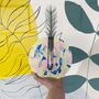 Colourful Round Jesmonite Test Tube Vase, thumbnail 2 of 7