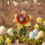 Handmade Felt Danni The Daffodil Bunny Decoration, thumbnail 1 of 3
