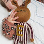 Personalised Handmade Bunny For Baby's First Christmas, thumbnail 3 of 6