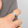 Personalised Mens Sterling Silver Celtic Braid Spinning Ring, thumbnail 2 of 8