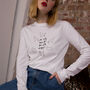 Only Here For The Cute Dogs Long Sleeved T Shirt, thumbnail 2 of 2