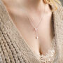 Mismatched Heart Lariat Necklace, thumbnail 1 of 11
