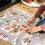 Personalised Children's Play Mat Christmas Village, thumbnail 3 of 4