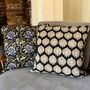 Reversible Quilted Cushion Cover In Catalpa Print, thumbnail 5 of 5