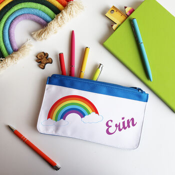 Rainbow Personalised Pencil Case, 7 of 11