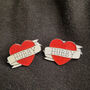 Personalised Hubby And Hubby Pin Badges, thumbnail 3 of 5