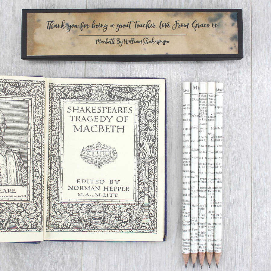Personalised Shakespeare Pencil Set, 1 of 6