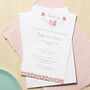 Personalised Floral Christening Or Baptism Invitations, thumbnail 1 of 6
