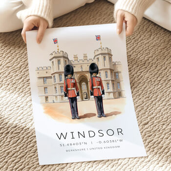 London Travel Destination Cards For Windsor Castle, 3 of 7