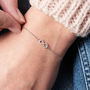 Infinity Bracelet Personalised Diamond Bracelet, thumbnail 1 of 5
