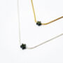 Black Hematite 4mm Star Silver Or Gold Necklace, thumbnail 3 of 5