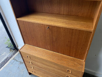Danish Mid Century Teak Wall Unit By Sejling Skabe, 4 of 12