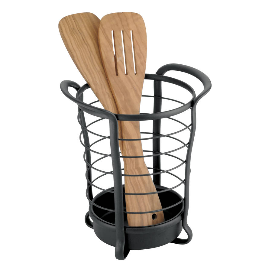 Black Utensil Holder By Jodie Byrne Notonthehighstreet Com   Original Black Utensil Holder 