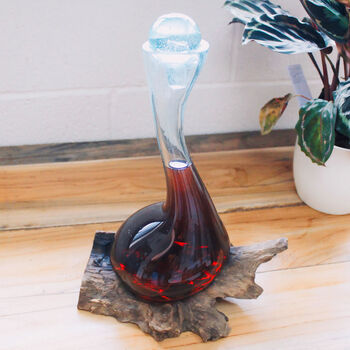 Molten Glass Red Wine Decanter Gift For Wine Lovers, 3 of 7