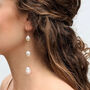 Savannah Long Pearl Earrings, thumbnail 4 of 4