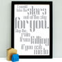 Personalised Our Song Music Print, thumbnail 7 of 12