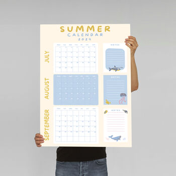 Pastel Summer Holiday Calendar 2024, Summer Bucket List, 6 of 10