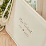 Personalised White Bridal Pouch, thumbnail 3 of 4