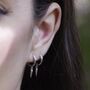 Claw Charm Hoop Earrings, thumbnail 1 of 6