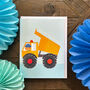 Mini Happy Birthday Truck Card, thumbnail 4 of 5